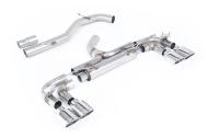 VW Golf R MK7 - 80mm Race Cat-back with Polished Ovals (Non-Resonated - Loudest)
