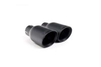 Cerakote Black GT (round) 80 Exhaust Tip, Twin Pipe - MSVW407