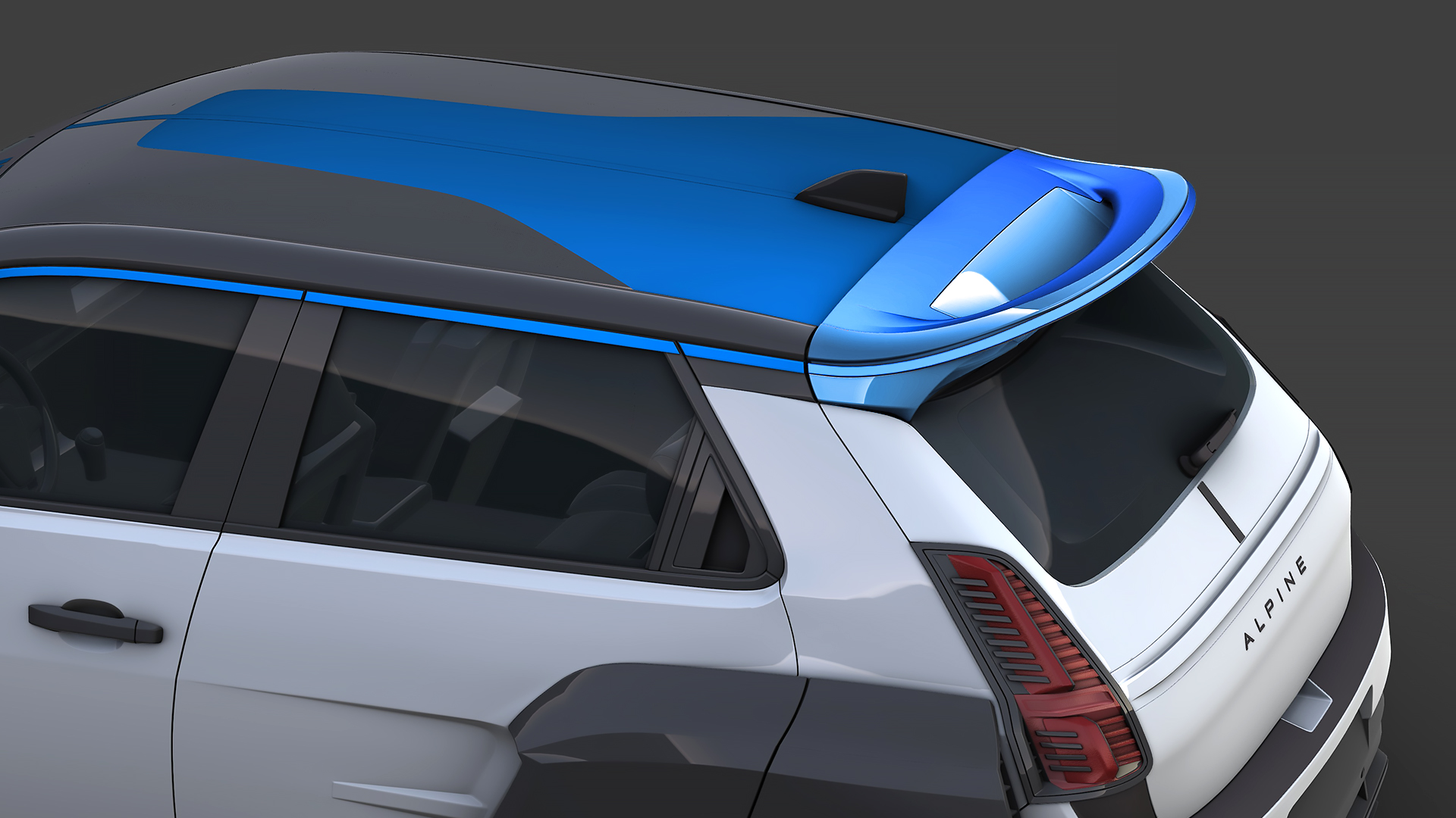 Rear spoiler detail